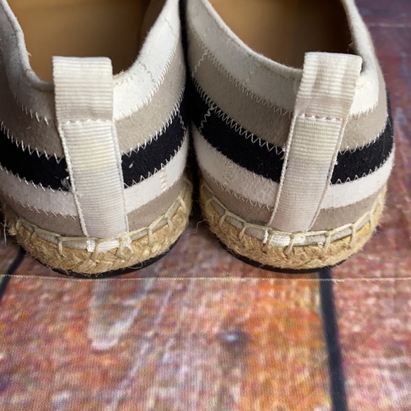 Coastal Striped Neutral Espadrilles by Adrienne Vittadini - Picture 4 of 12